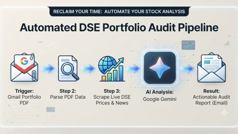 stock market bangladesh, n8n automation